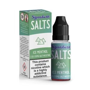 Ice Menthol 10ml Nicotine Salt E-Liquid by Signature Salts